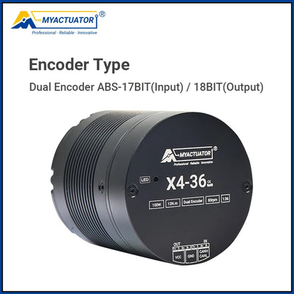 Myactuator X4-36 V4 High Precision Robot Joint with EtherCAT + CAN 24V DC Brushless Motor Large Torque 36N Small Volume