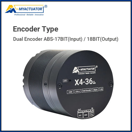 Myactuator X4-36 V4 High Precision Robot Joint with EtherCAT + CAN 24V DC Brushless Motor Large Torque 36N Small Volume