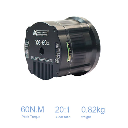 Dc Motor RMD-X6-60 Supports Ether CAT + CAN Motion Control Robot Joints Crossed Roller Bearings, Subversive Bending MomentC