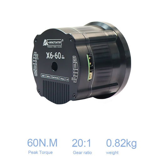 Dc Motor RMD-X6-60 Supports Ether CAT + CAN Motion Control Robot Joints Crossed Roller Bearings, Subversive Bending MomentC