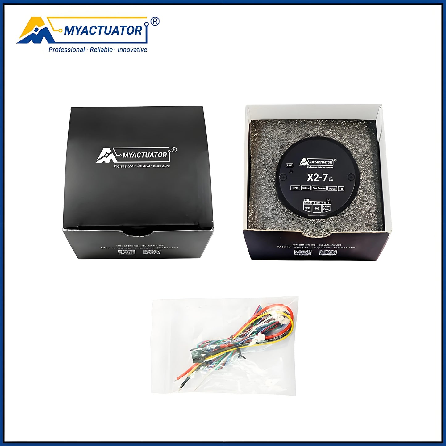 DC Brushless Motor RMD-X2-7 for Humanoid Robot Joint Actuation High Dynamic Range High Precision Supports EtherCAT+CAN